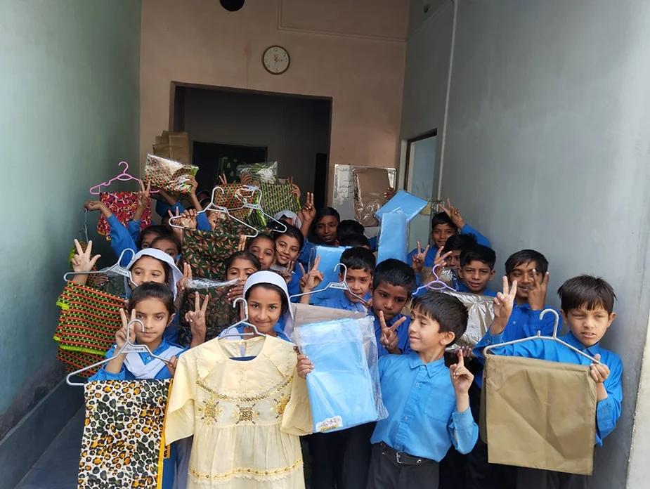 eid celebration with orphan student