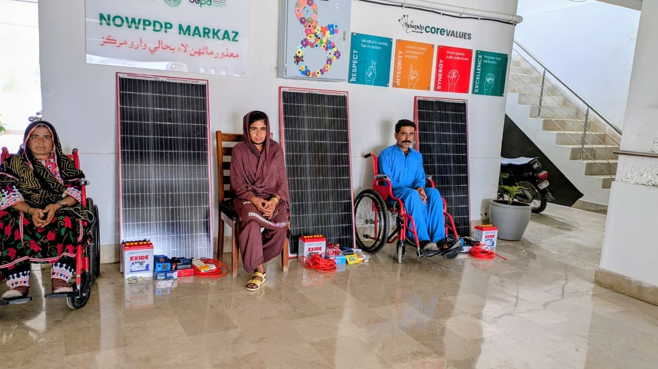 OUF Provides Solar Power to Empower 3 Disabled Persons