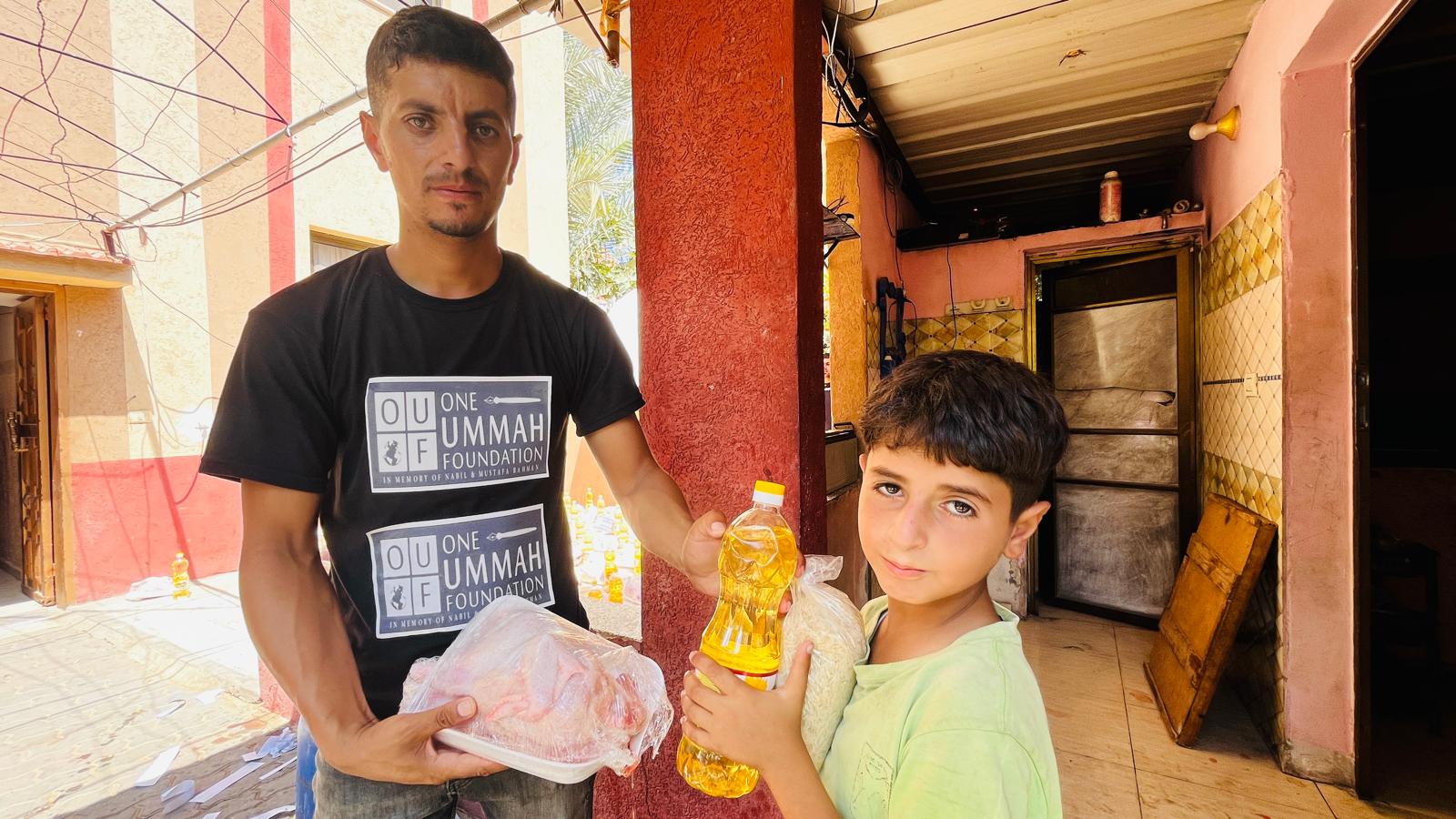 food distribution in Gaza