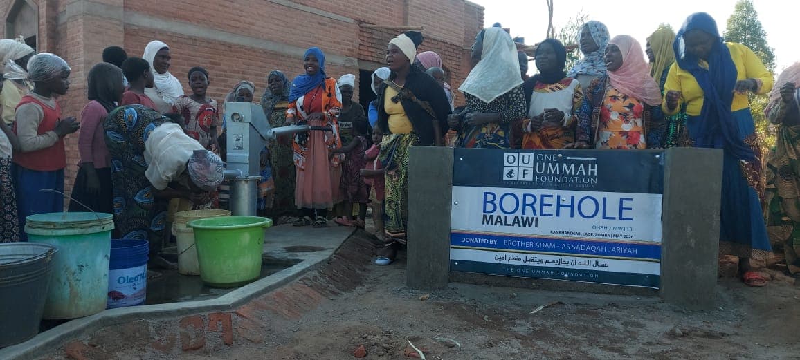 Borehole Construction Supports Malawi Masjid Projects